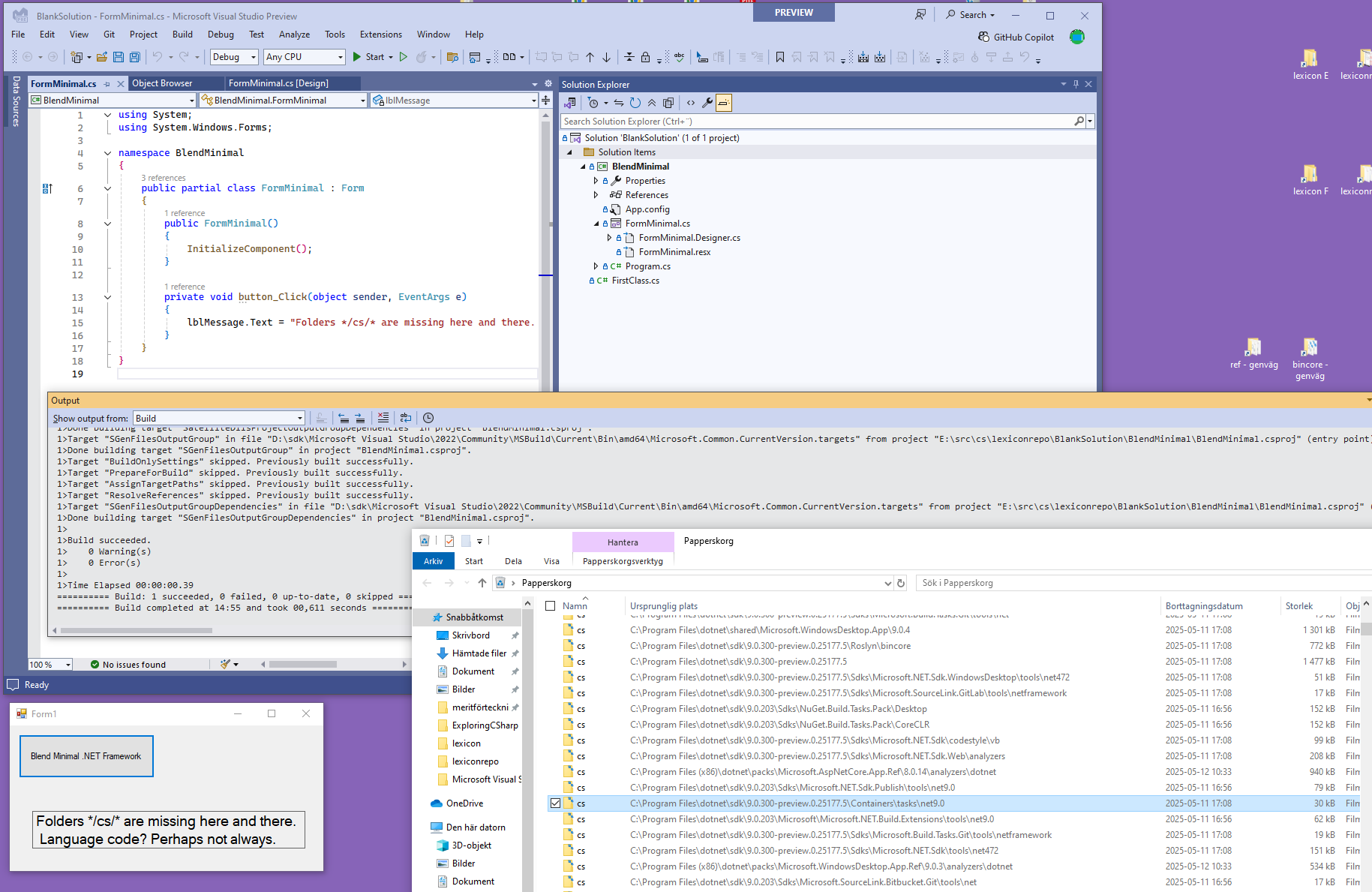 Forms with .NET Framework
